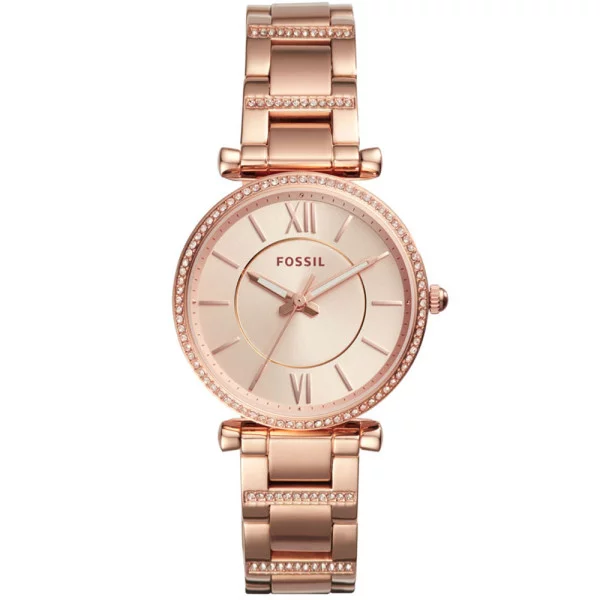 Montre Fossil Carlie en Acier Doré Rose