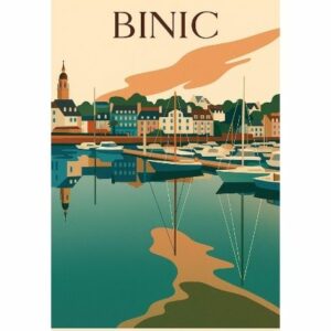 Affiche Binic – Illustration murale